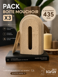 Pack 3 Boites a Mouchoirs Arche
